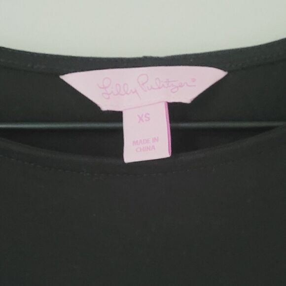 Lilly Pulitzer Ophelia Dress in Black Size Extra Small - Picture 4 of 8